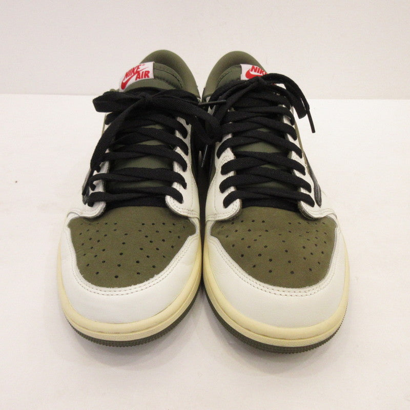 NIKE | ナイキ AIR JORDAN 1 LOW OG SP REVERSE OLIVE スニーカー DM7866-200 ×Travis Scott オリーブ 28cm【姫路東店】