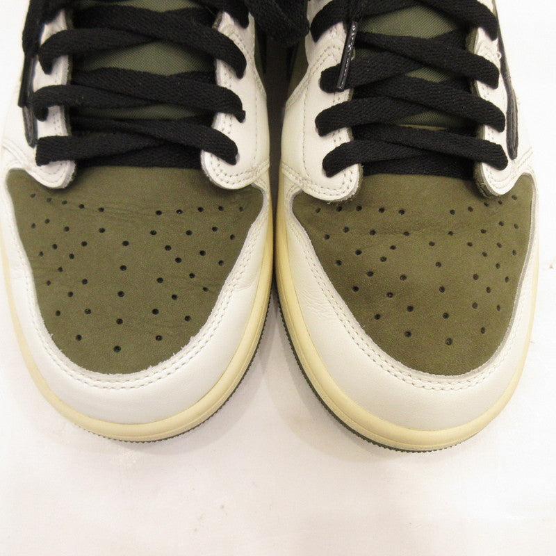NIKE | ナイキ AIR JORDAN 1 LOW OG SP REVERSE OLIVE スニーカー DM7866-200 ×Travis Scott オリーブ 28cm【姫路東店】