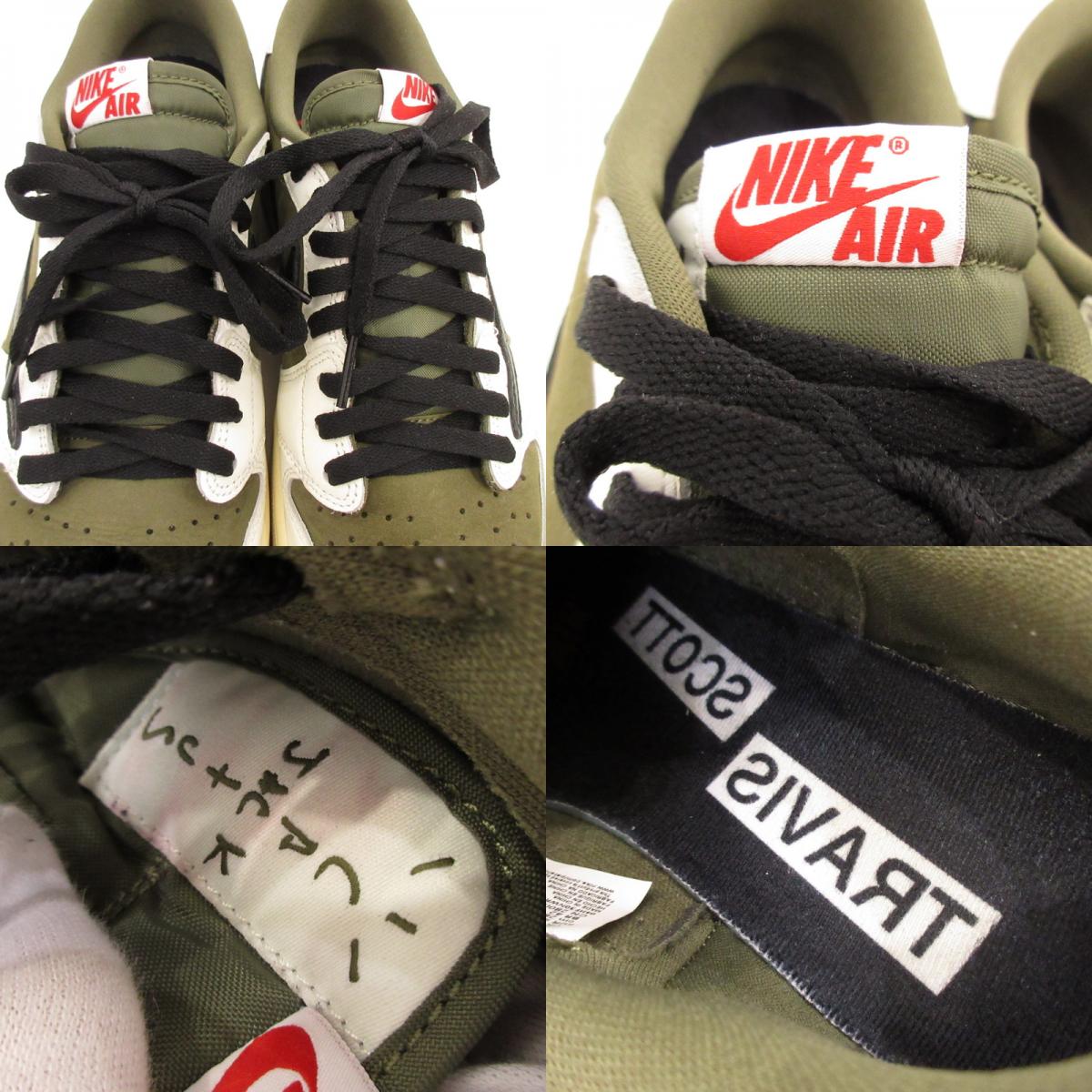 NIKE | ナイキ AIR JORDAN 1 LOW OG SP REVERSE OLIVE スニーカー DM7866-200 ×Travis Scott オリーブ 28cm【姫路東店】