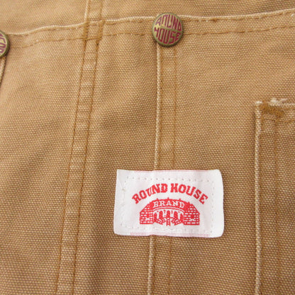 ROUND HOUSE | ラウンドハウス オーバーオール LOT83 ｻｲｽﾞ:W:32 ブラウン【姫路東店】