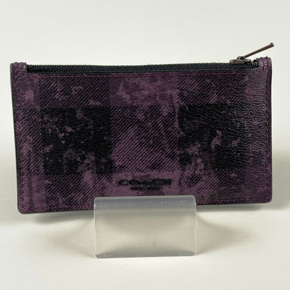COACH | コーチ Zip Card Case In Grunge Buffalo Plaid Print その他バッグ F77947【姫路東店】