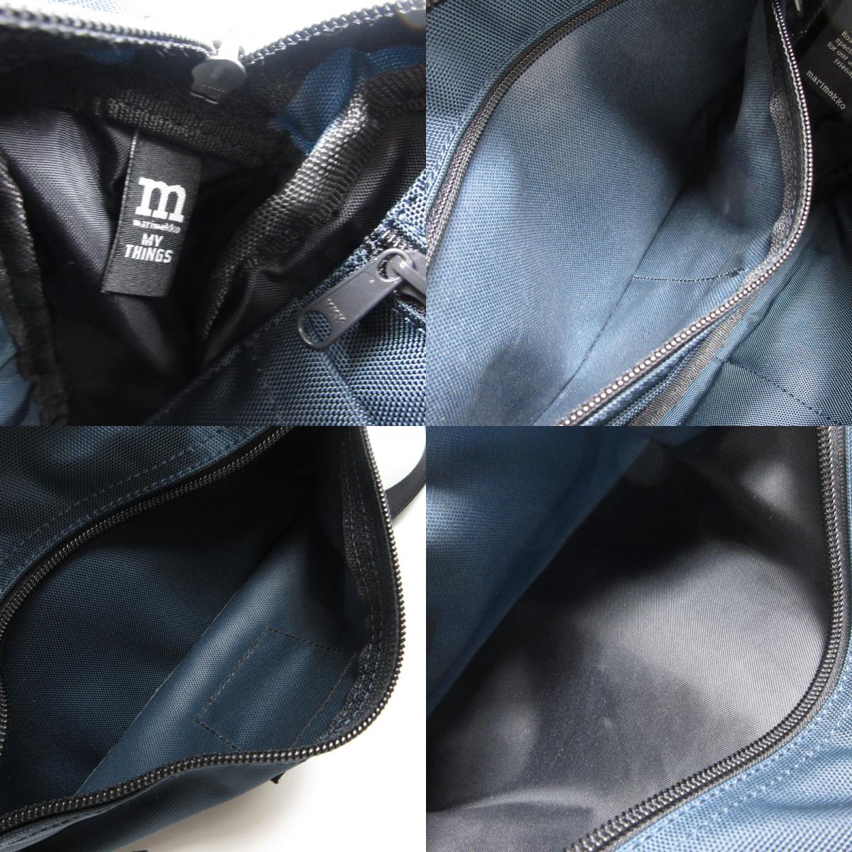 marimekko | マリメッコ Roadie/My Things shoulder bag ショルダーバッグ ネイビー【姫路東店】