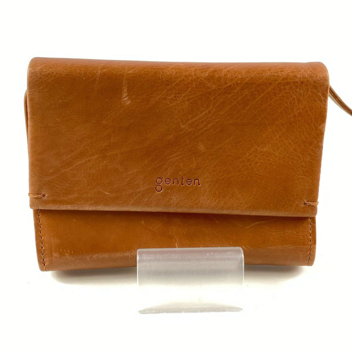 genten | ゲンテン G soft 三つ折り財布 40705 キャメル【姫路東店】