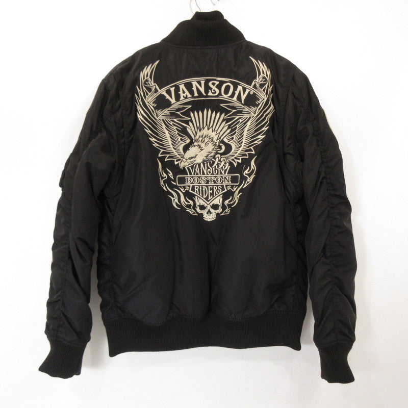 VANSON | バンソン MA-1 ミリタリーコート NVJK-2205 ブラック サイズ：L【姫路東店】