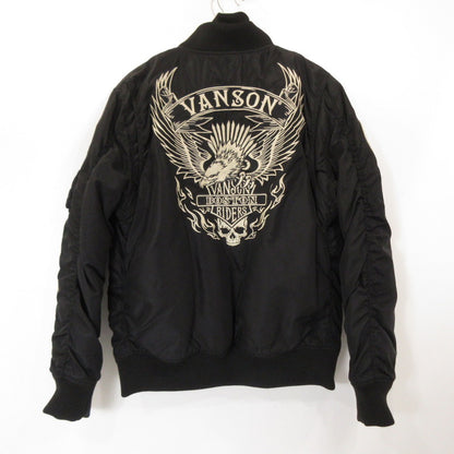 VANSON | バンソン MA-1 ミリタリーコート NVJK-2205 ブラック サイズ：L【姫路東店】