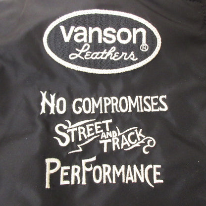 VANSON | バンソン MA-1 ミリタリーコート NVJK-2205 ブラック サイズ：L【姫路東店】