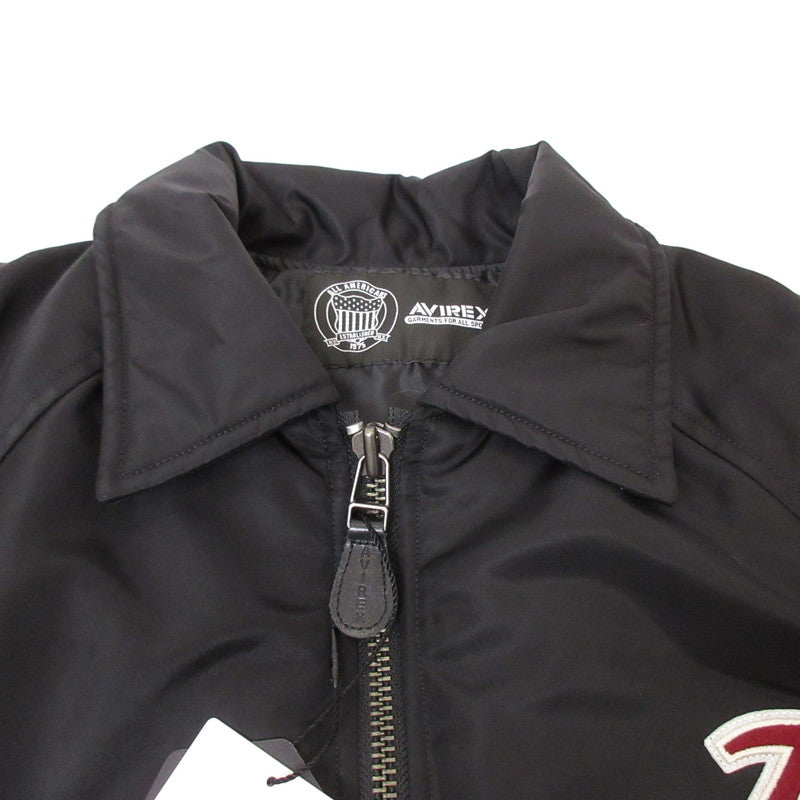 AVIREX | アヴィレックス NYLON VARSITY JACKET その他アウター 783-5252049 2025A/W ブラック サイズ：M【姫路東店】