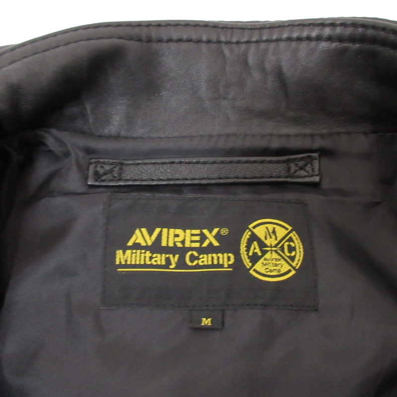AVIREX | アヴィレックス LEATHER HOODIE HALO レザー 6191061 ブラック サイズ：M【姫路東店】