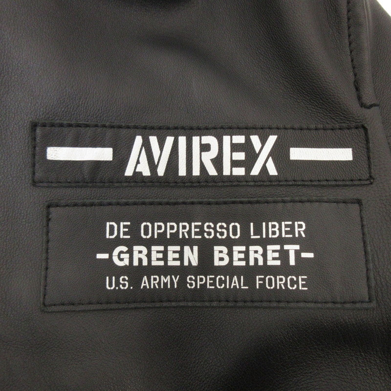 AVIREX | アヴィレックス LEATHER HOODIE HALO レザー 6191061 ブラック サイズ：M【姫路東店】