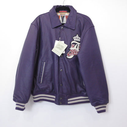 AVIREX | アヴィレックス VARSITY JACKET CROWN LOGO レザー 783-3250078 パープル サイズ：L【姫路東店】