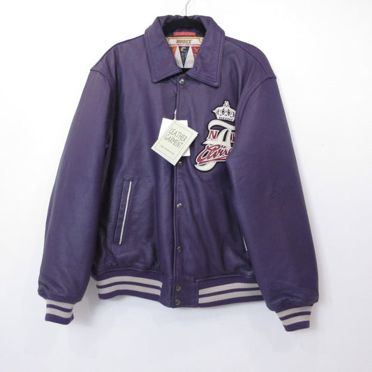 AVIREX | アヴィレックス VARSITY JACKET CROWN LOGO レザー 783-3250078 パープル サイズ：L【姫路東店】