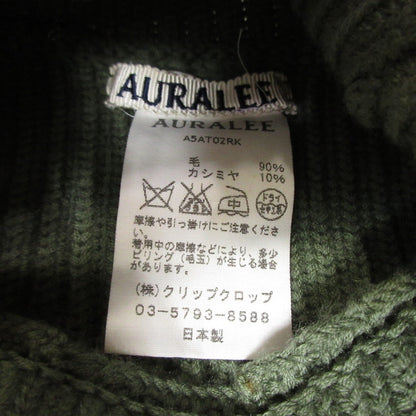 AURALEE | オーラリー ウールカシミヤタートルネックリブニットセーター セーター A5AT02RK グリーン サイズ：4【姫路東店】
