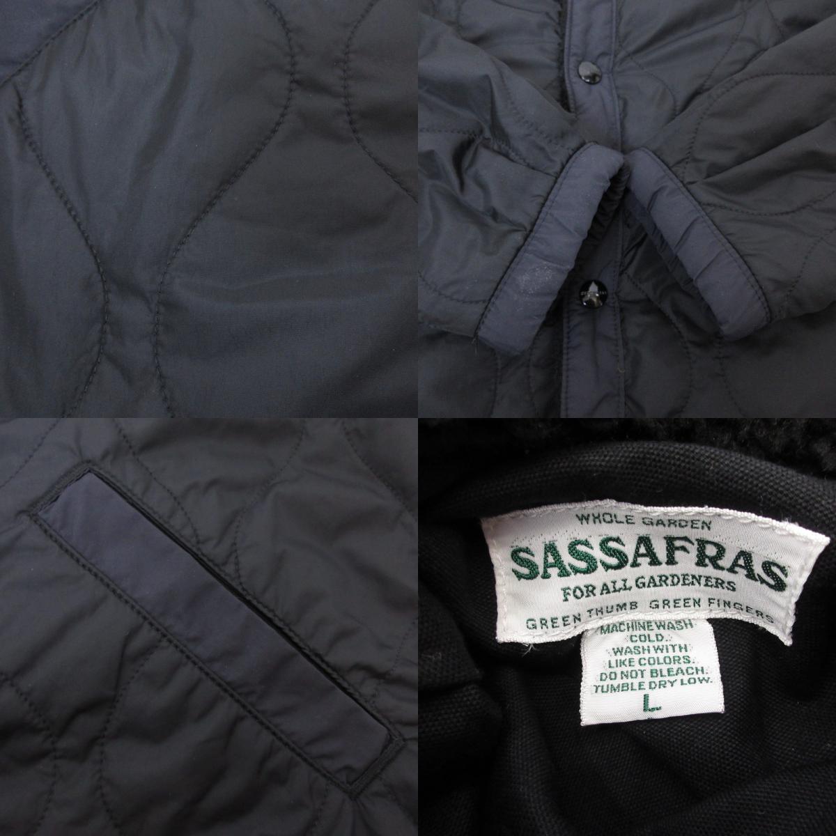 SASSAFRAS | ササフラス Crazy Gardener Jacket その他アウター SF-191519 リバーシブル ブラック サイズ：L【姫路東店】