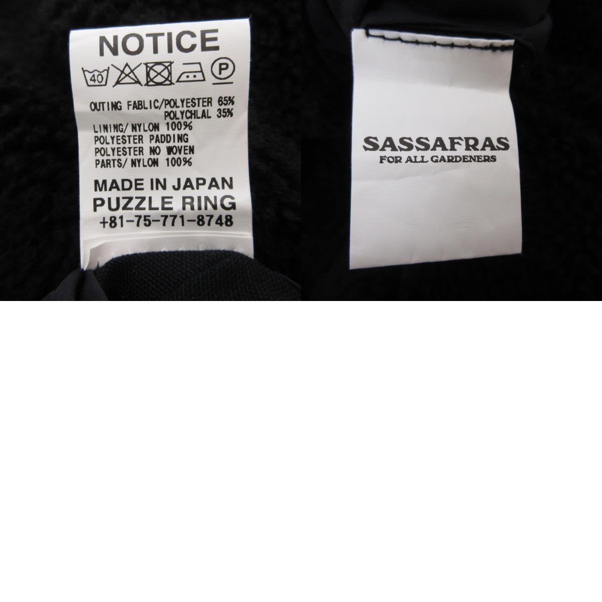 SASSAFRAS | ササフラス Crazy Gardener Jacket その他アウター SF-191519 リバーシブル ブラック サイズ：L【姫路東店】
