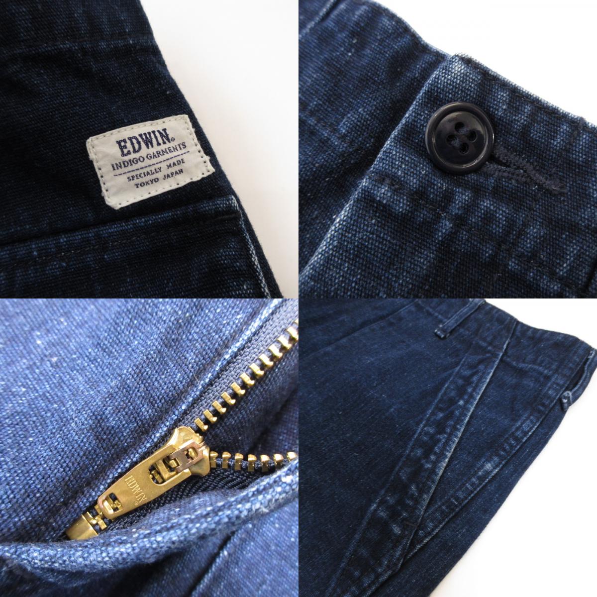 EDWIN | エドウィン INDIGO GARMENTS FATIGUE PANTS パンツ EIB005 ブルー サイズ：S【姫路東店】