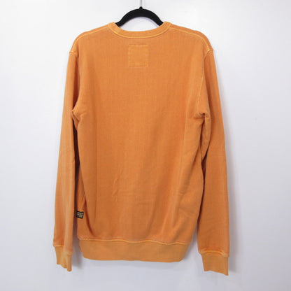 G-STAR | ジースター DESTROYED G LOGO WASHED SWEATER スウェット D25101 オレンジ サイズ：S【姫路東店】