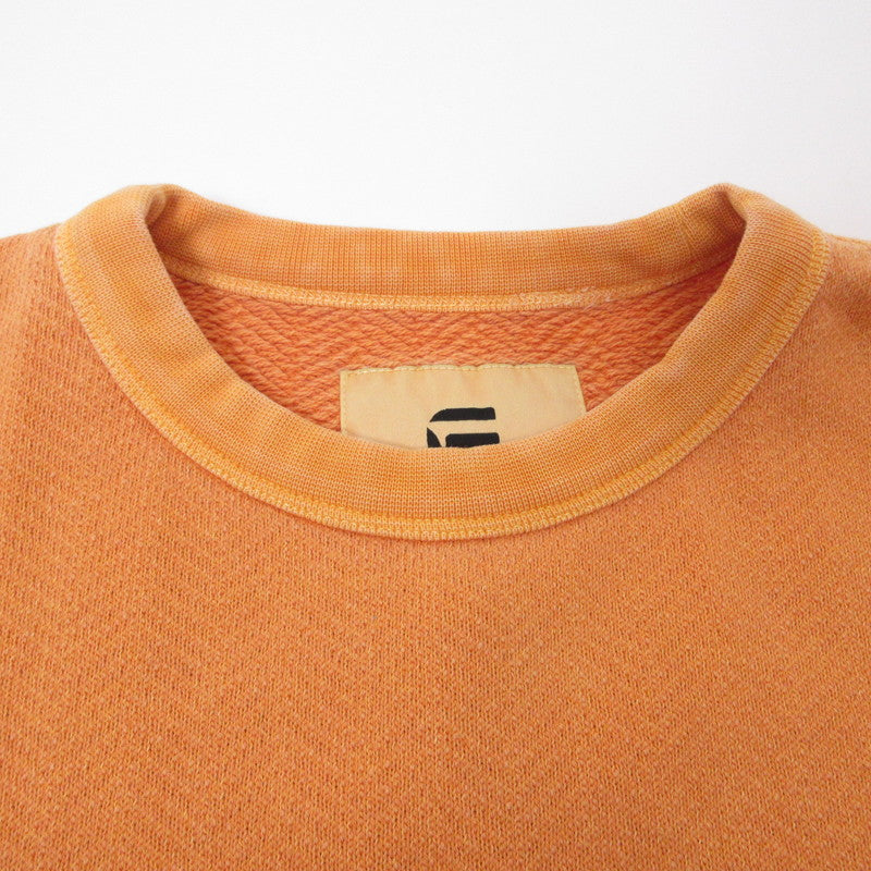 G-STAR | ジースター DESTROYED G LOGO WASHED SWEATER スウェット D25101 オレンジ サイズ：S【姫路東店】