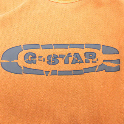 G-STAR | ジースター DESTROYED G LOGO WASHED SWEATER スウェット D25101 オレンジ サイズ：S【姫路東店】