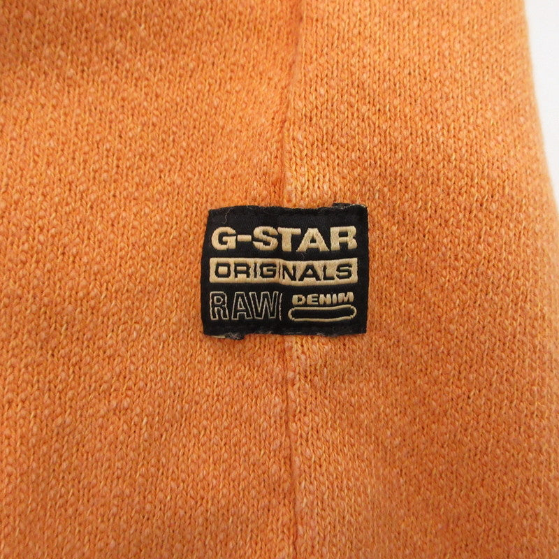 G-STAR | ジースター DESTROYED G LOGO WASHED SWEATER スウェット D25101 オレンジ サイズ：S【姫路東店】