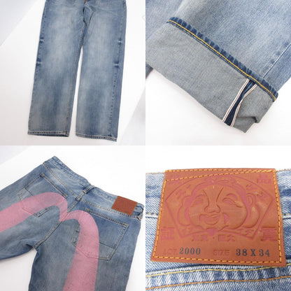 EVISU | エヴィス ダイコックプリント バギーフィットジーンズ #2000 デニムパンツ 2EAECM2JE99500CT ライトブルー サイズ：38【姫路東店】