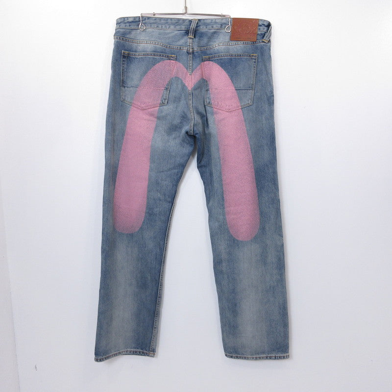 EVISU | エヴィス ダイコックプリント バギーフィットジーンズ #2000 デニムパンツ 2EAECM2JE99500CT ライトブルー サイズ：38【姫路東店】