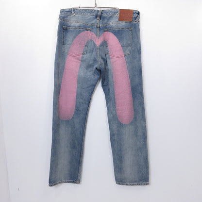 EVISU | エヴィス ダイコックプリント バギーフィットジーンズ #2000 デニムパンツ 2EAECM2JE99500CT ライトブルー サイズ：38【姫路東店】
