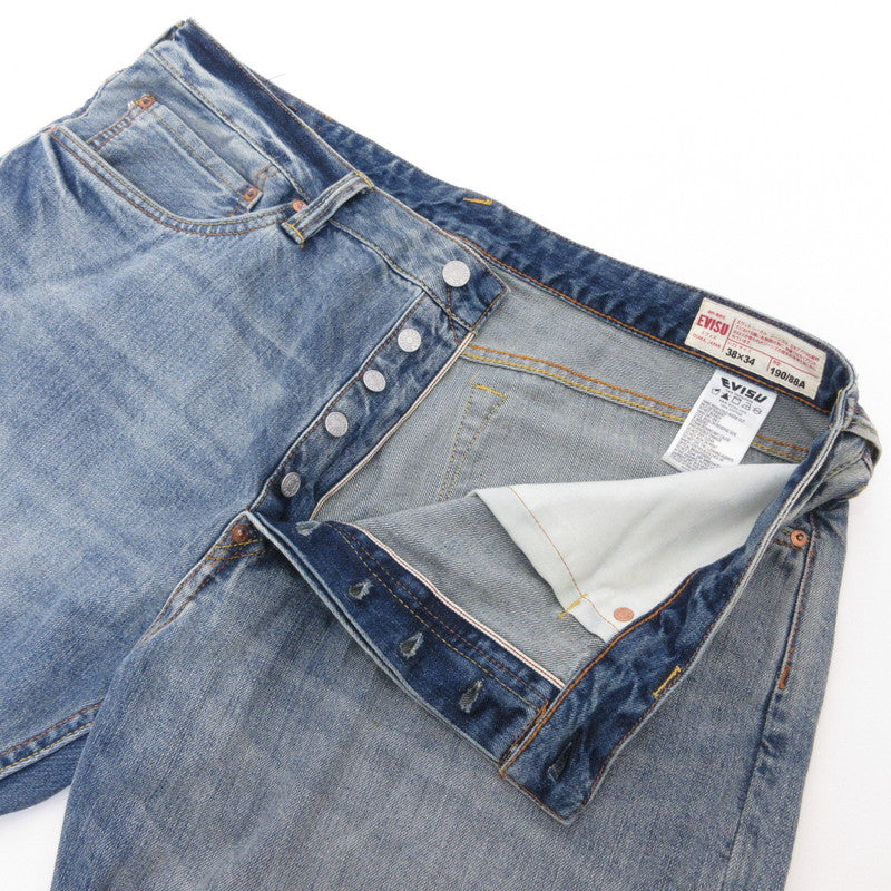 EVISU | エヴィス ダイコックプリント バギーフィットジーンズ #2000 デニムパンツ 2EAECM2JE99500CT ライトブルー サイズ：38【姫路東店】