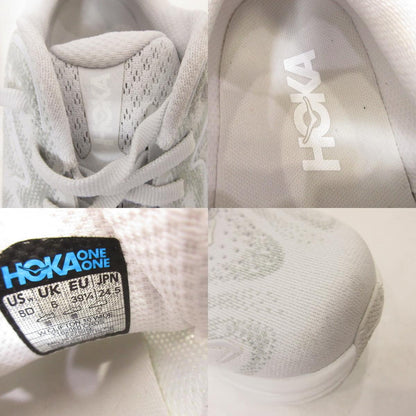 HOKA ONEONE | ホカオネオネ CLIFTON 10 WIDE スニーカー 1162050 ホワイト 24.5cm【姫路東店】
