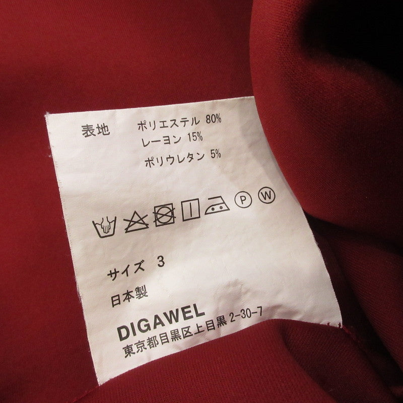 DIGAWEL | ディガウェル Switch Dolman Sleeve スウェット DWUB045 サイズ：3【姫路東店】