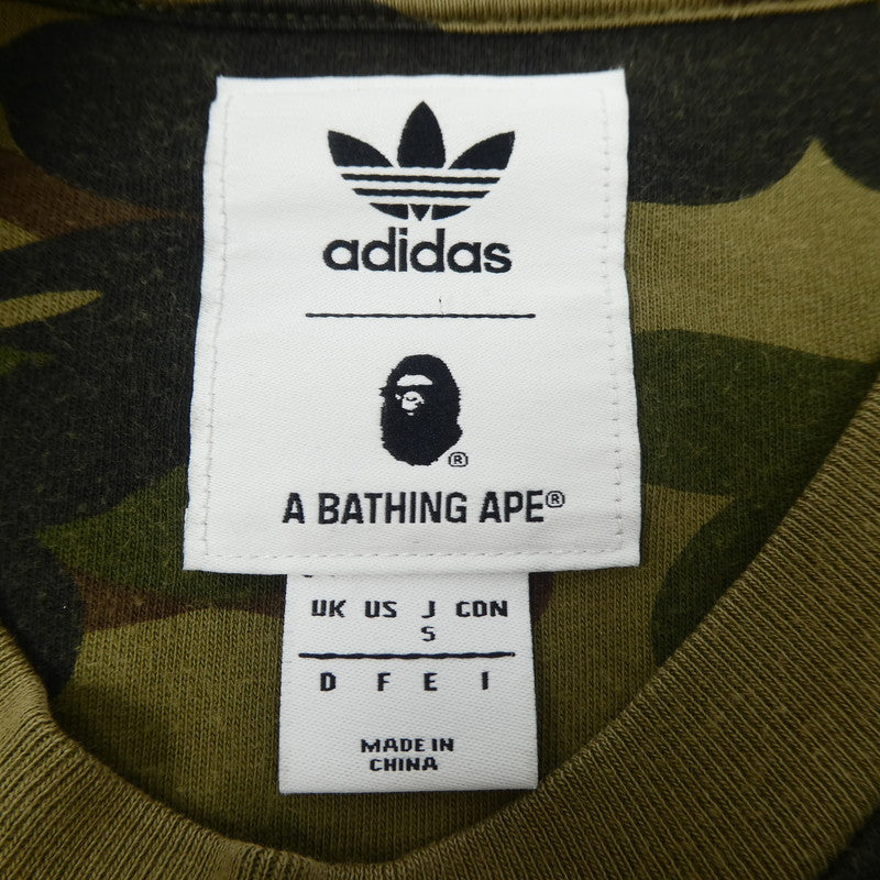 A BATHING APE | アベイシングエイプ 半袖Ｔシャツ DP0191 ×adidas カモ サイズ：S【姫路東店】