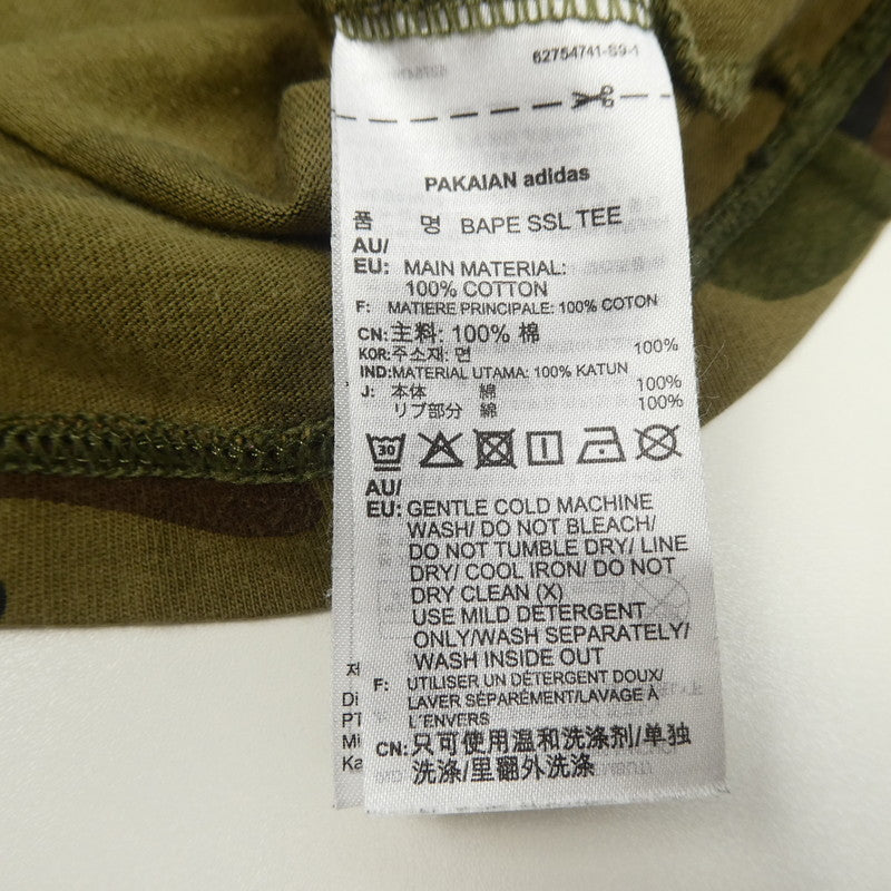 A BATHING APE | アベイシングエイプ 半袖Ｔシャツ DP0191 ×adidas カモ サイズ：S【姫路東店】
