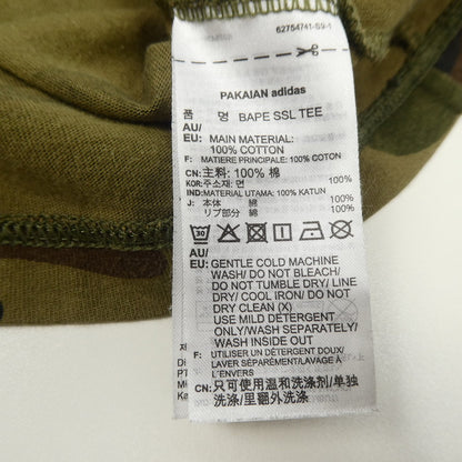 A BATHING APE | アベイシングエイプ 半袖Ｔシャツ DP0191 ×adidas カモ サイズ：S【姫路東店】