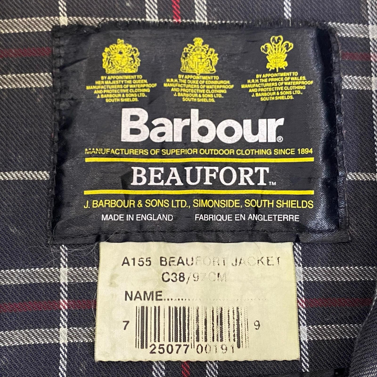 Barbour | バーブァー BEAUFORT ブルゾン A155 90S ｻｲｽﾞ:C38 グレー【姫路東店】