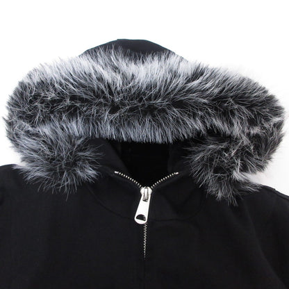 youll ユール Cropped Fur Hooded Blouson その他アウター ブラック サイズ：XL【姫路東店】