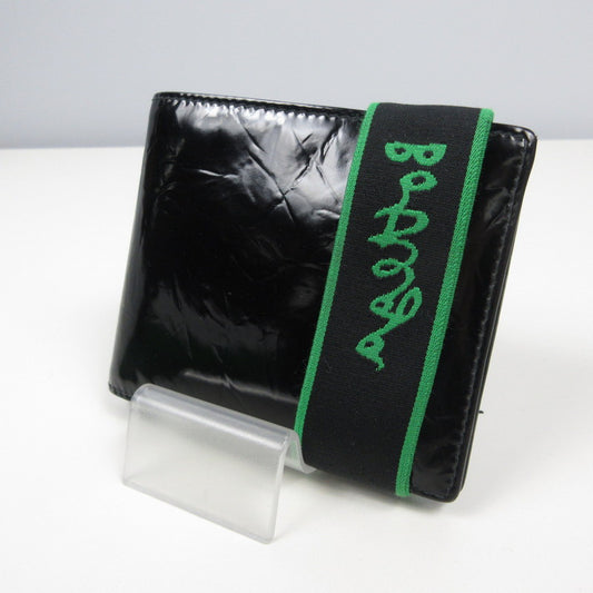 BOTTEGA VENETA | ボッテガヴェネタ Creased Leather Wallet 札入れ 701269 ブラック【姫路東店】