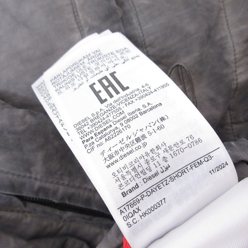 DIESEL | ディーゼル P-DAYETZ-SHORT FEM-Q3 クロップドパンツ A176690IQAX グレー サイズ：40【姫路東店】
