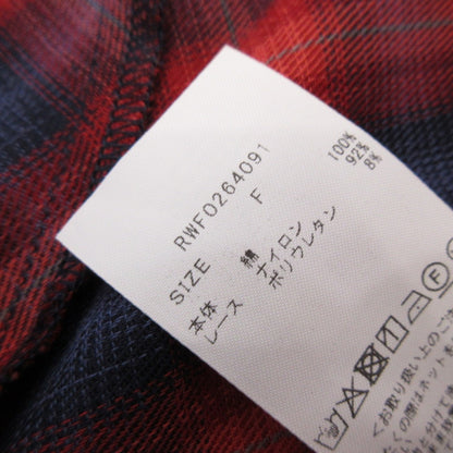furfur | ファーファー レーストリムフレアチェックドレス ワンピース RWF0264091 2026A/W【姫路東店】
