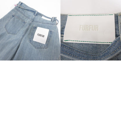 furfur | ファーファー レースドッキングカーブデニムパンツ デニムパンツ RWFP264005 ライトブルー サイズ：1【姫路東店】