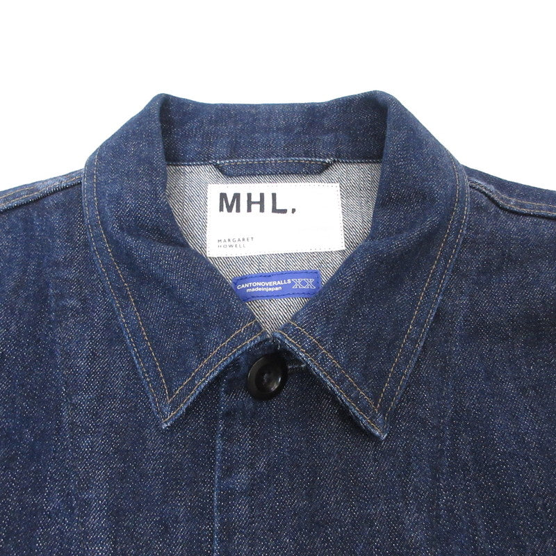 MHL | エムエイチエル CANTON OVERALLS CANTON LIGHT DENIM デニム 596-8225502 ブルー サイズ：40【姫路東店】