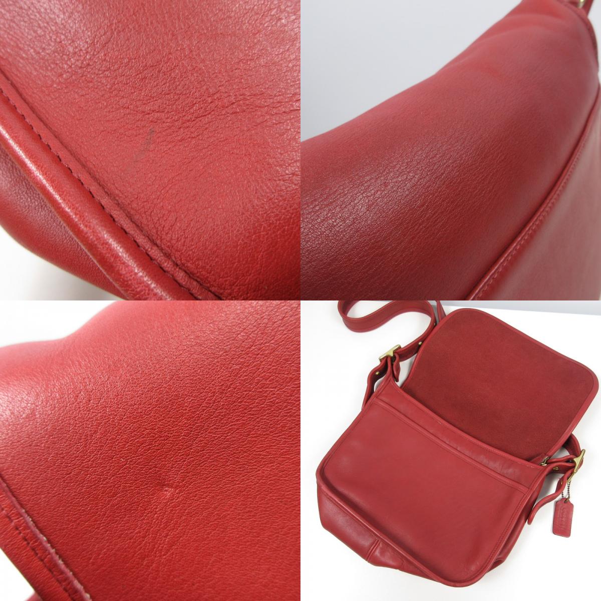 COACH | コーチ ショルダーバッグ 9951 年式:90s レッド【姫路東店】