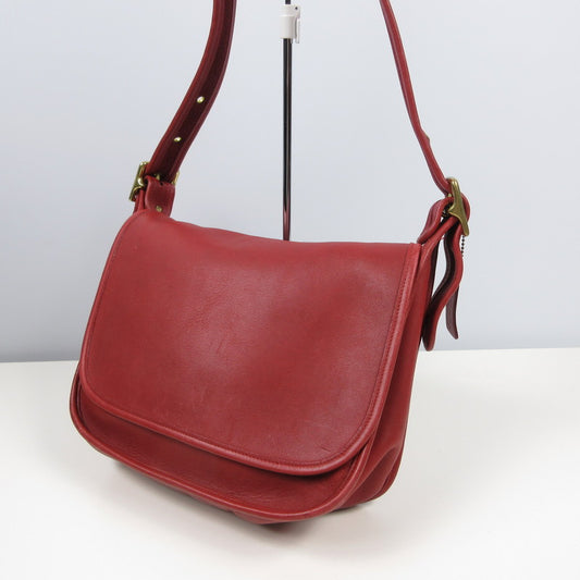 COACH | コーチ ショルダーバッグ 9951 年式:90s レッド【姫路東店】