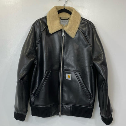 Carhartt WIP | カーハートダブリューアイピー SHEPTON JACKET レザー I035974 PUジャケット 2026S/S ブラック サイズ：S【姫路東店】
