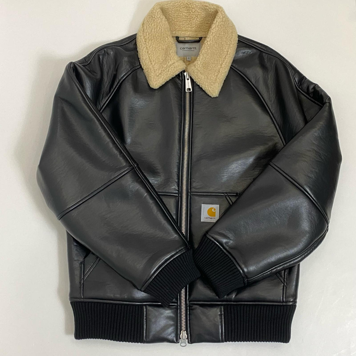 Carhartt WIP | カーハートダブリューアイピー SHEPTON JACKET レザー I035974 PUジャケット 2026S/S ブラック サイズ：S【姫路東店】