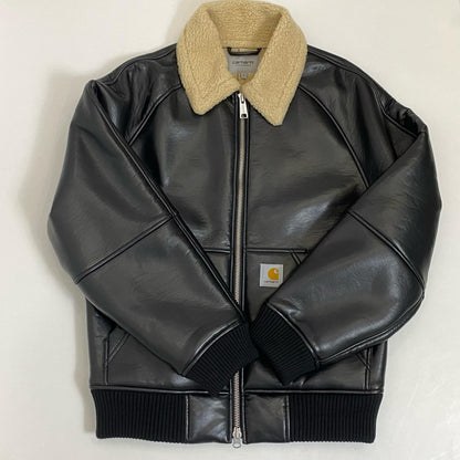 Carhartt WIP | カーハートダブリューアイピー SHEPTON JACKET レザー I035974 PUジャケット 2026S/S ブラック サイズ：S【姫路東店】
