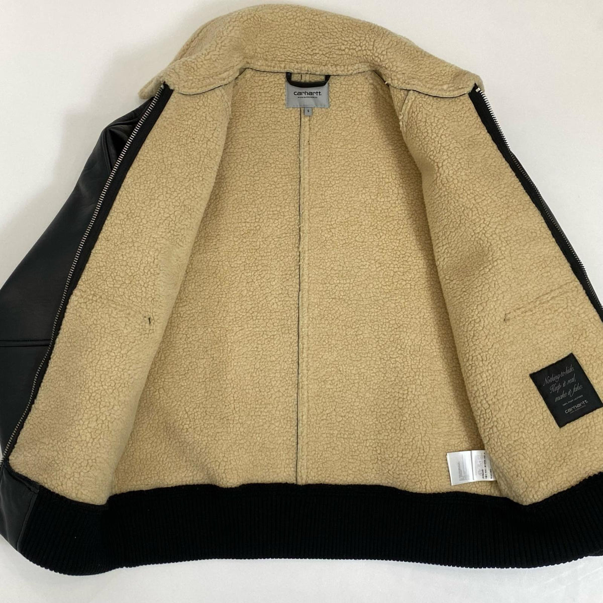 Carhartt WIP | カーハートダブリューアイピー SHEPTON JACKET レザー I035974 PUジャケット 2026S/S ブラック サイズ：S【姫路東店】