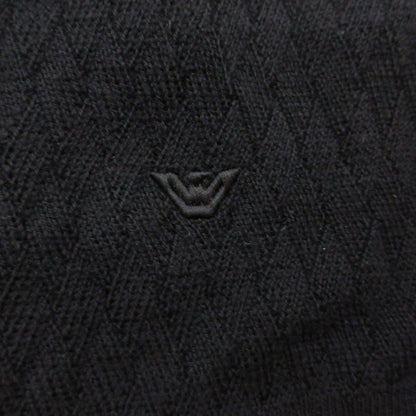 Emporio Armani | エンポリオ・アルマーニ バージンウール エンボスジャカードパターン セーター セーター EM002196 ブラック サイズ：L【姫路東店】