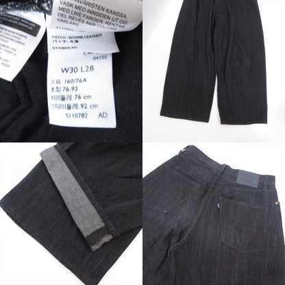 Levi's | リーバイス BLUETAB ワイドプリーツ CROP ジーンズ デニムパンツ A9136-0003 ｻｲｽﾞ:W:30 ブラック【姫路東店】