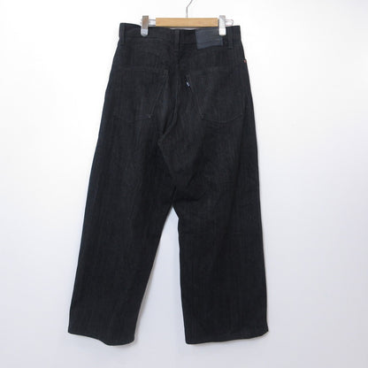 Levi's | リーバイス BLUETAB ワイドプリーツ CROP ジーンズ デニムパンツ A9136-0003 ｻｲｽﾞ:W:30 ブラック【姫路東店】