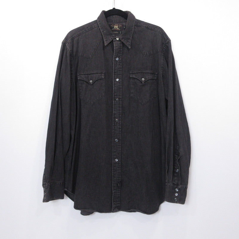 RRL(RALPH LAUREN) | ダブルアールエルラルフローレン ウエスタンシャツ その他トップス 初期三つ星タグ 年式:90s ブラック サイズ：L【姫路東店】