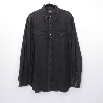 RRL(RALPH LAUREN) | ダブルアールエルラルフローレン ウエスタンシャツ その他トップス 初期三つ星タグ 年式:90s ブラック サイズ：L【姫路東店】